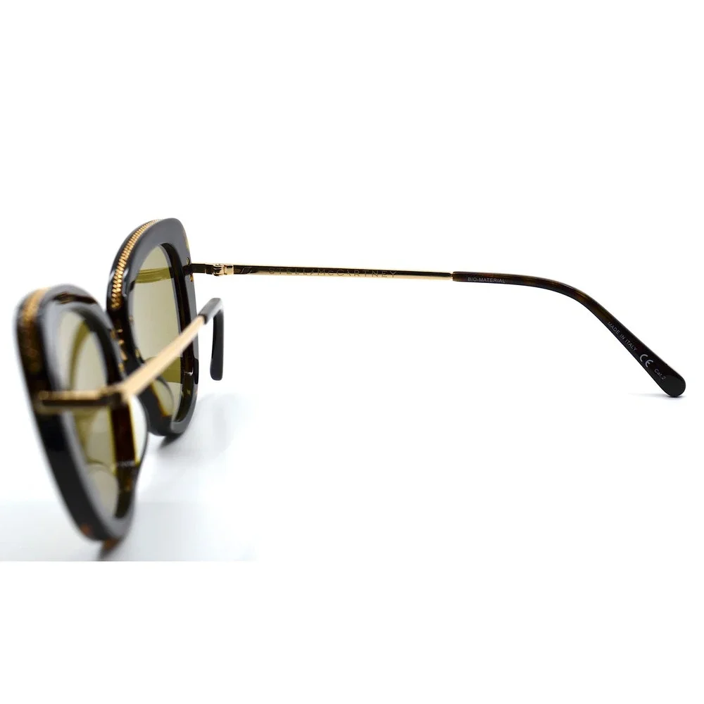 STELLA McCARTNEY SC0189s HAVANA GOLD AUTHENTIC SUNGLASSES - Picture 7 of 10
